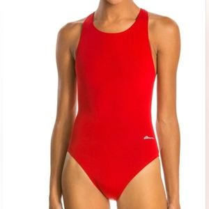 RED DOLFIN PERFORMANCE SWIMSUIT (SIZE 30)